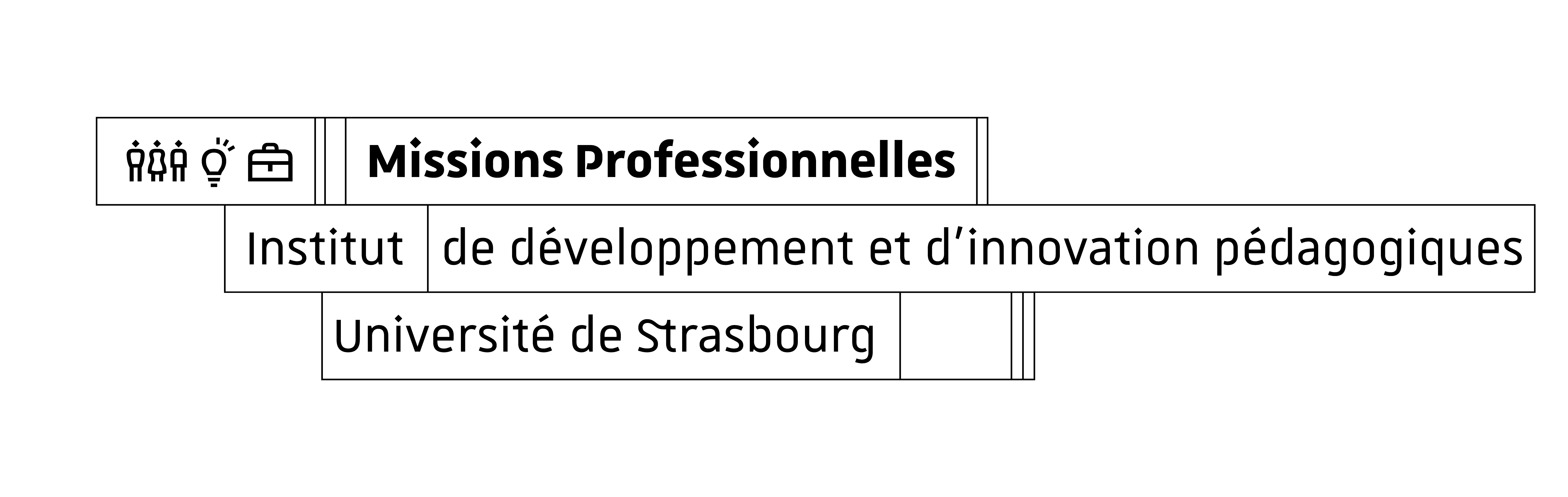logo missions professionnelles, université de strasbourg
